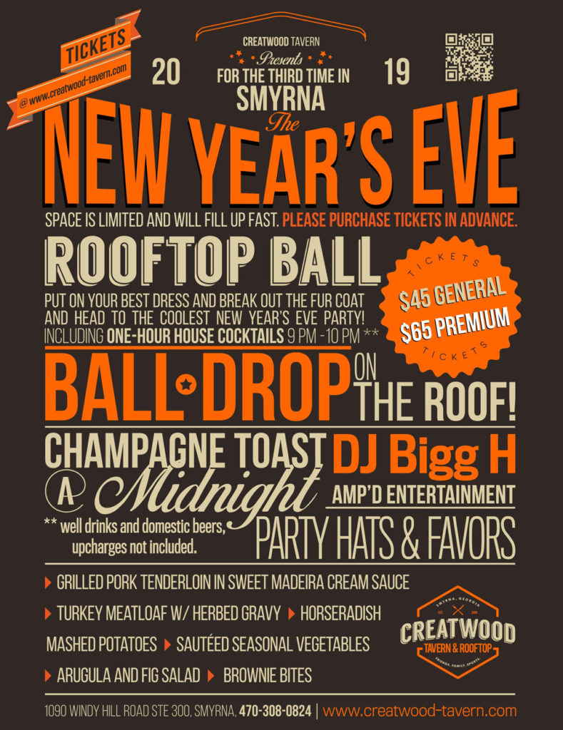 New Year's Eve Rooftop Ball Drop!